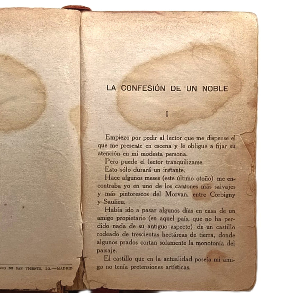 LA CONFESIÓN DE UN NOBLE. Charles Mérouvel