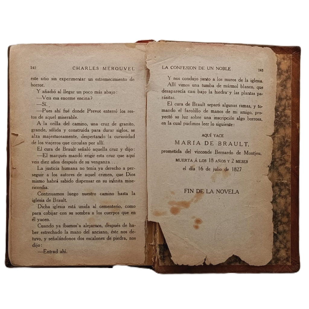 LA CONFESIÓN DE UN NOBLE. Charles Mérouvel