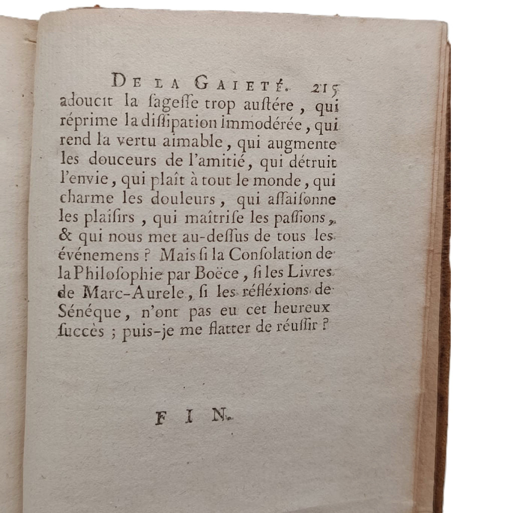 DE LA GAIETÉ. Marquis Caraccioli