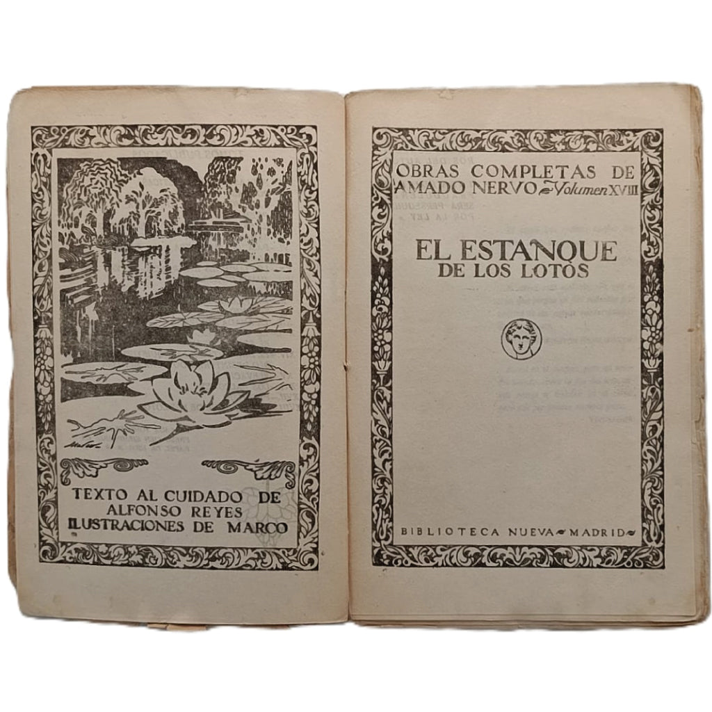 EL ESTANQUE DE LOS LOTOS. Amado Nervo