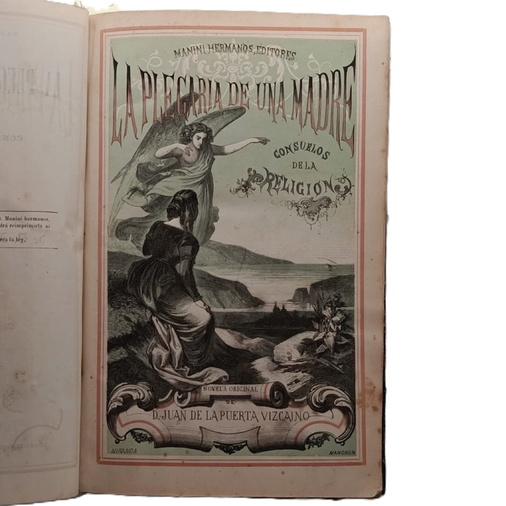 LA PLEGARIA DE UNA MADRE (Consuelos de la religión). Tomos I y II. Puerta Vizcaíno, Juan de la