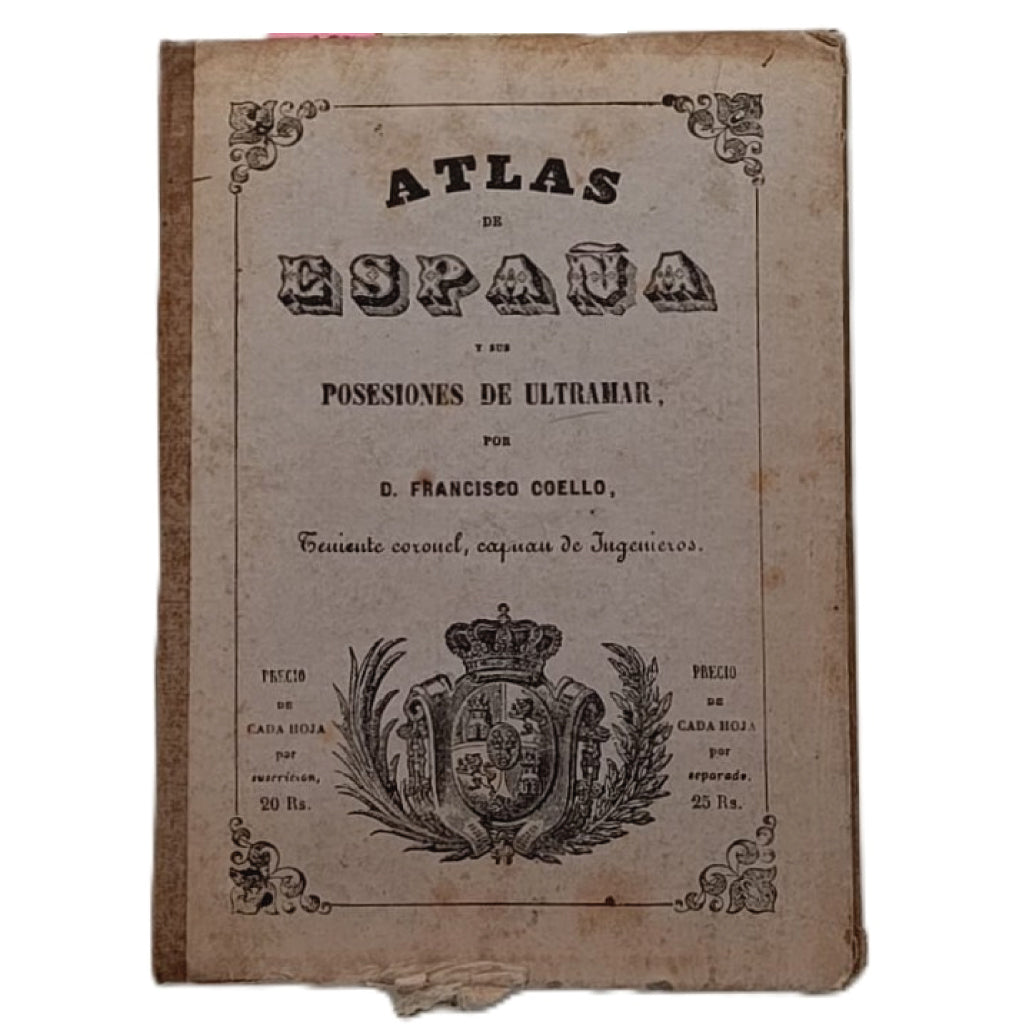 ATLAS DE ESPAÑA Y SUS POSESIONES DE ULTRAMAR. Guadalajara - Toledo - Ciudad Real - Cuenca