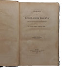 HISTORIA DE LA LEGISLACIÓN ROMANA. Antequera, José María