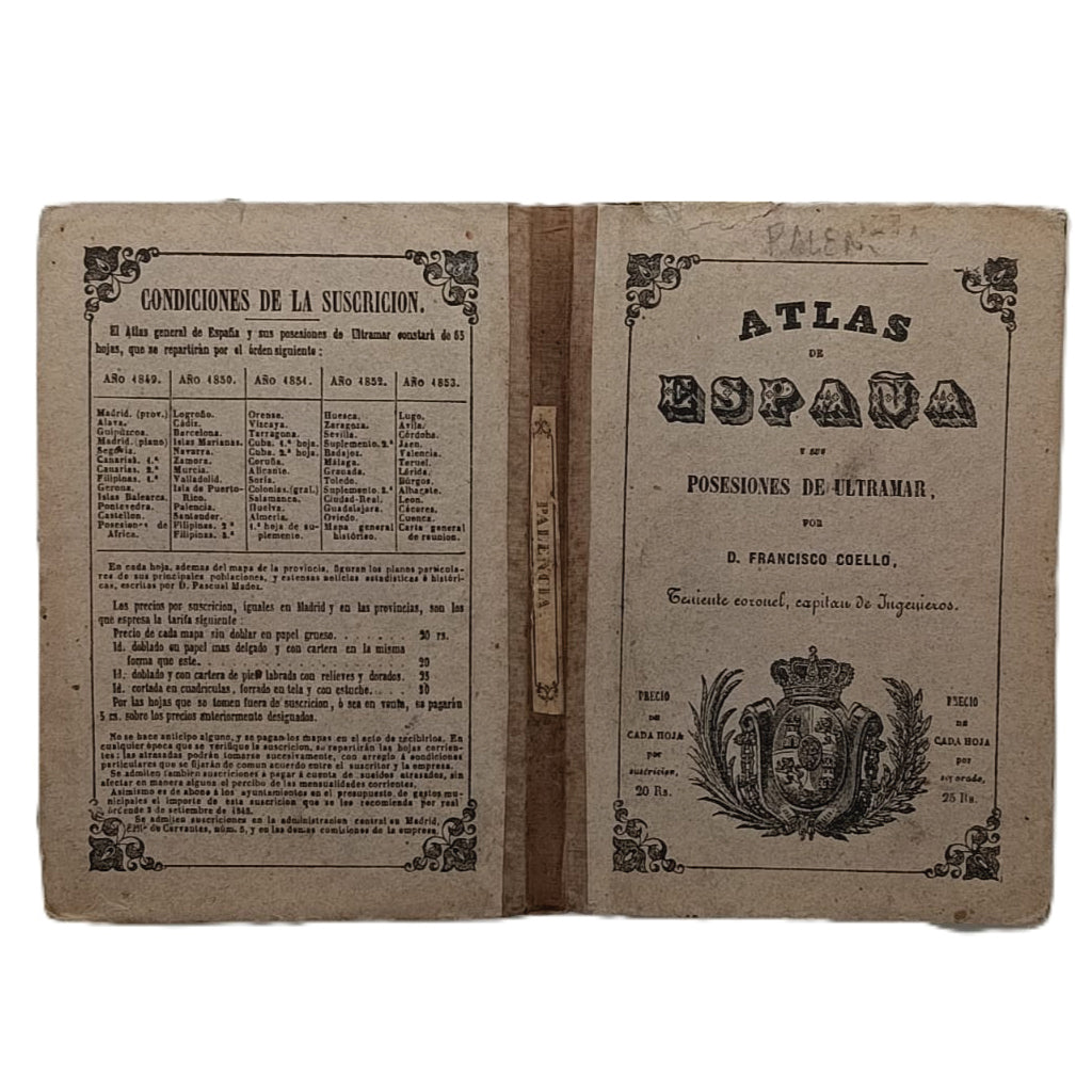 ATLAS DE ESPAÑA Y SUS POSESIONES DE ULTRAMAR: PALENCIA