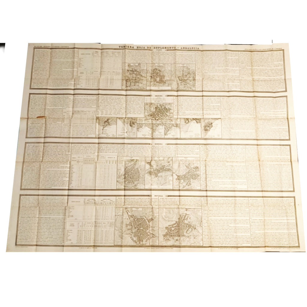 ATLAS DE ESPAÑA Y SUS POSESIONES DE ULTRAMAR: TERCERA HOJA DE SUPLEMENTO ANDALUCÍA