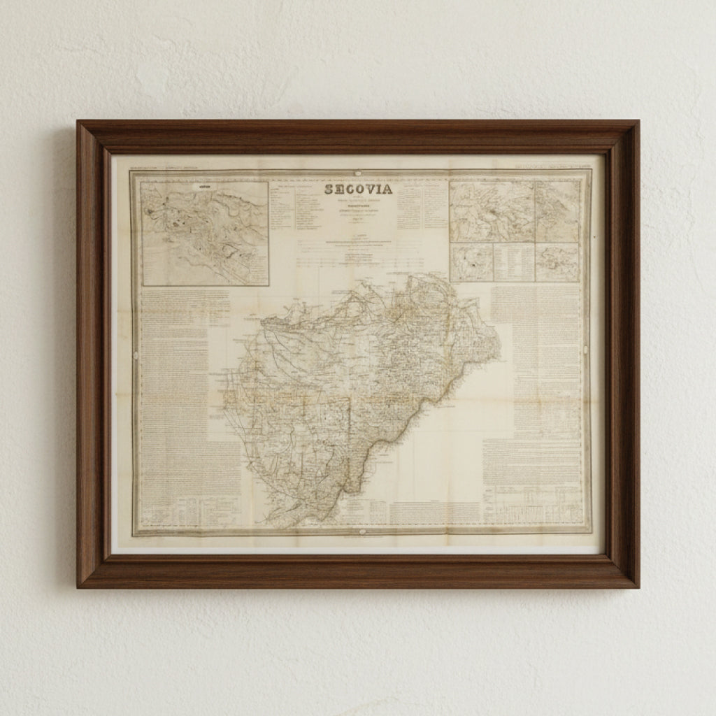 ATLAS DE ESPAÑA Y SUS POSESIONES DE ULTRAMAR: SEGOVIA. Coello, Francisco/ Madoz, Pascual