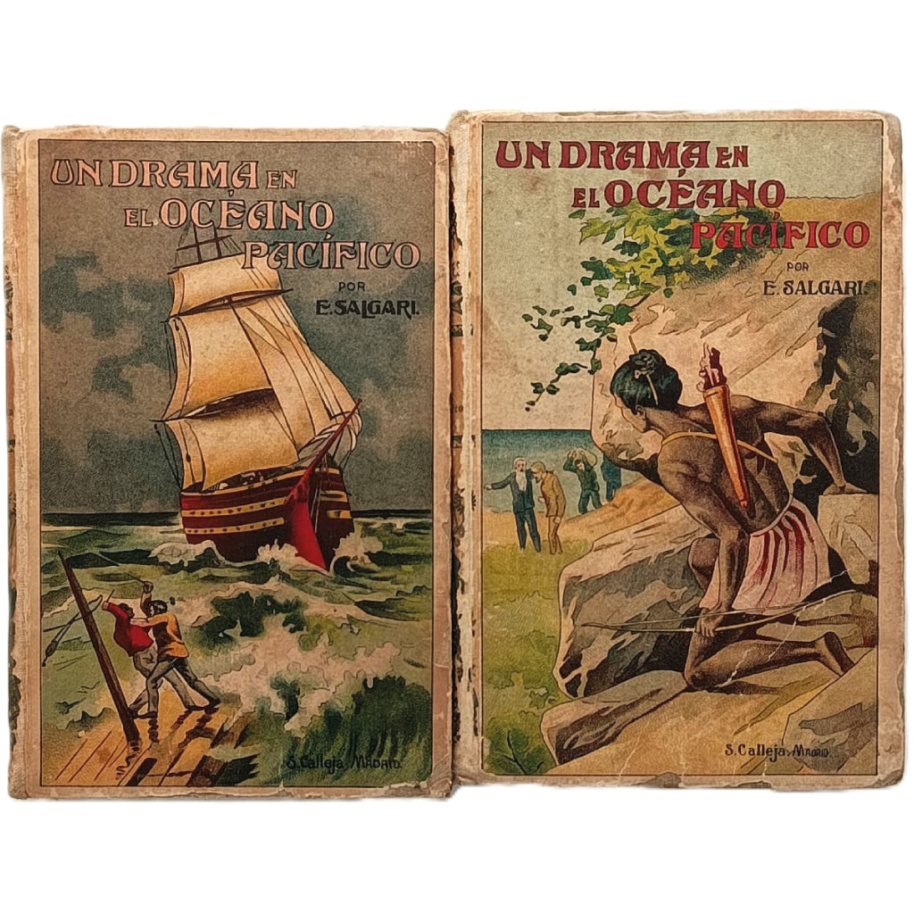 UN DRAMA EN EL OCÉANO PACÍFICO. Salgari, Emilio