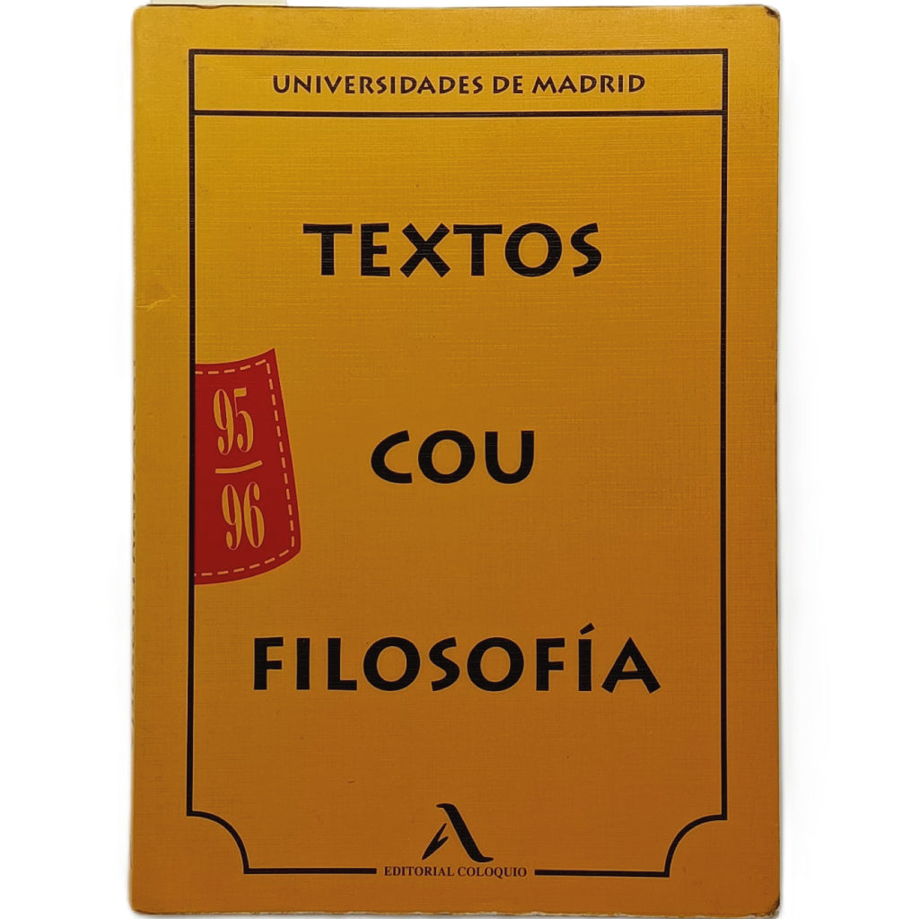 TEXTOS COU FILOSOFÍA 95-96