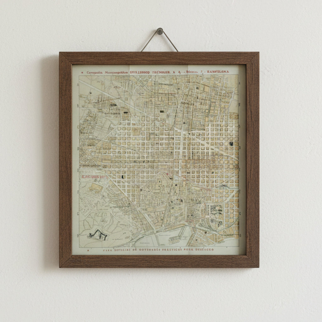 PLANO DE BARCELONA. Compañía Mecanográfica Guillermo Trúniger