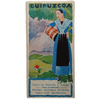 GUIPUZCOA. Plano y folleto turístico extensible