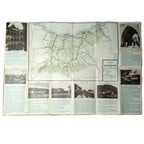 GUIPUZCOA. Plano y folleto turístico extensible