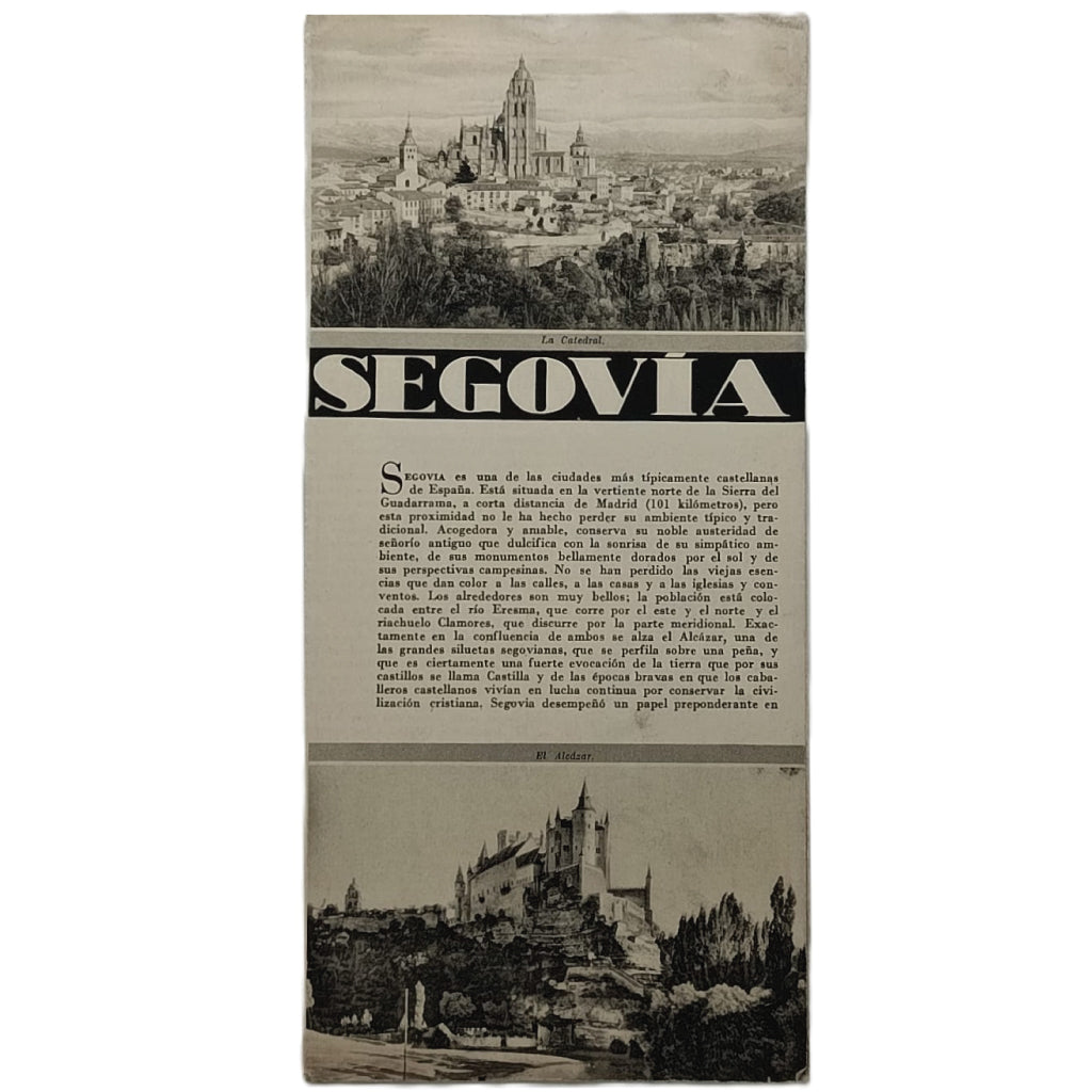SEGOVIA. Folleto del Patronato Nacional del Turismo