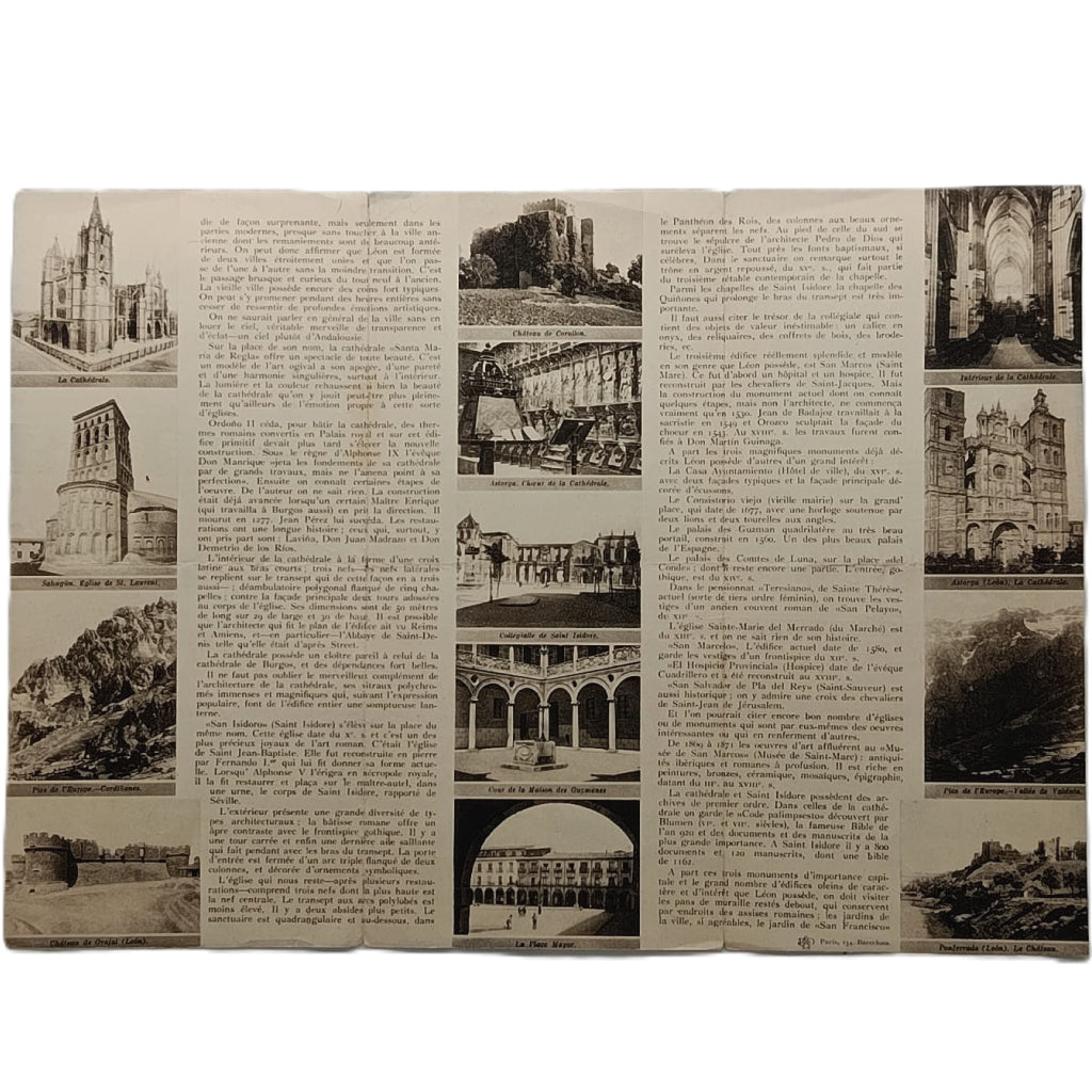 LEÓN. Folleto turístico en francés. Patronato Nacional del Turismo