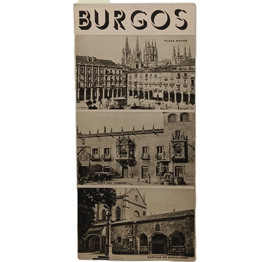 BURGOS. Folleto turístico. Patronato Nacional del Turismo