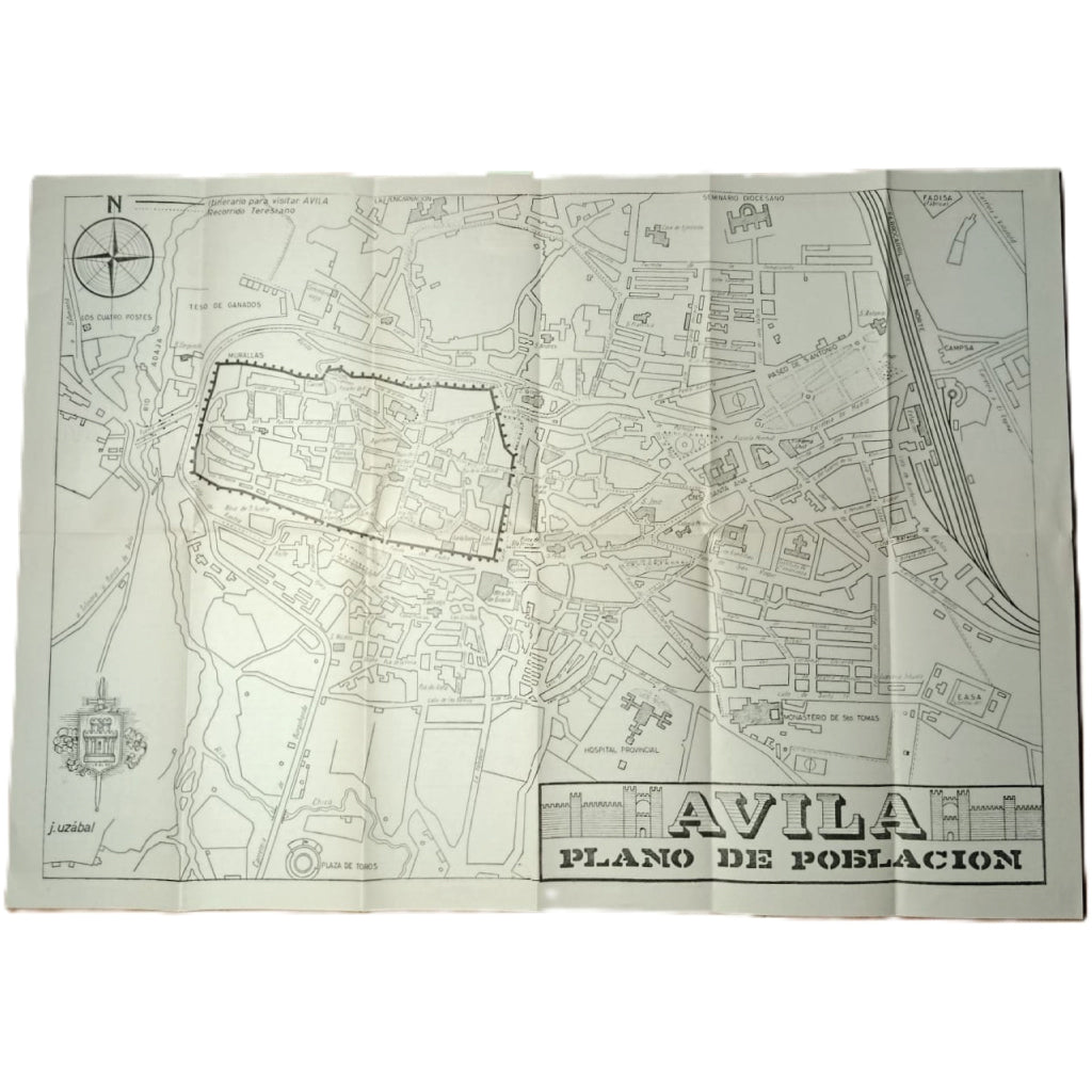 ÁVILA. Plano Guía 1969 (44x62)