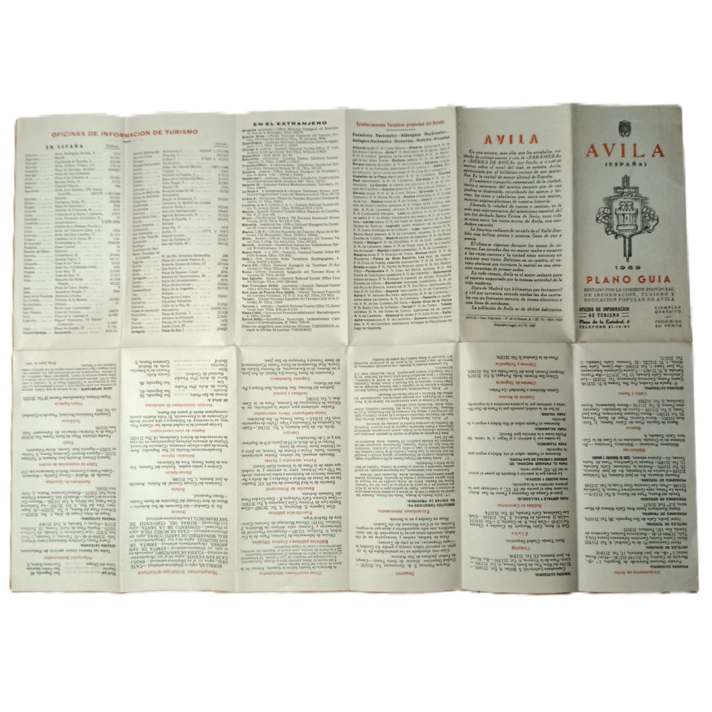 ÁVILA. Plano Guía 1969 (44x62)