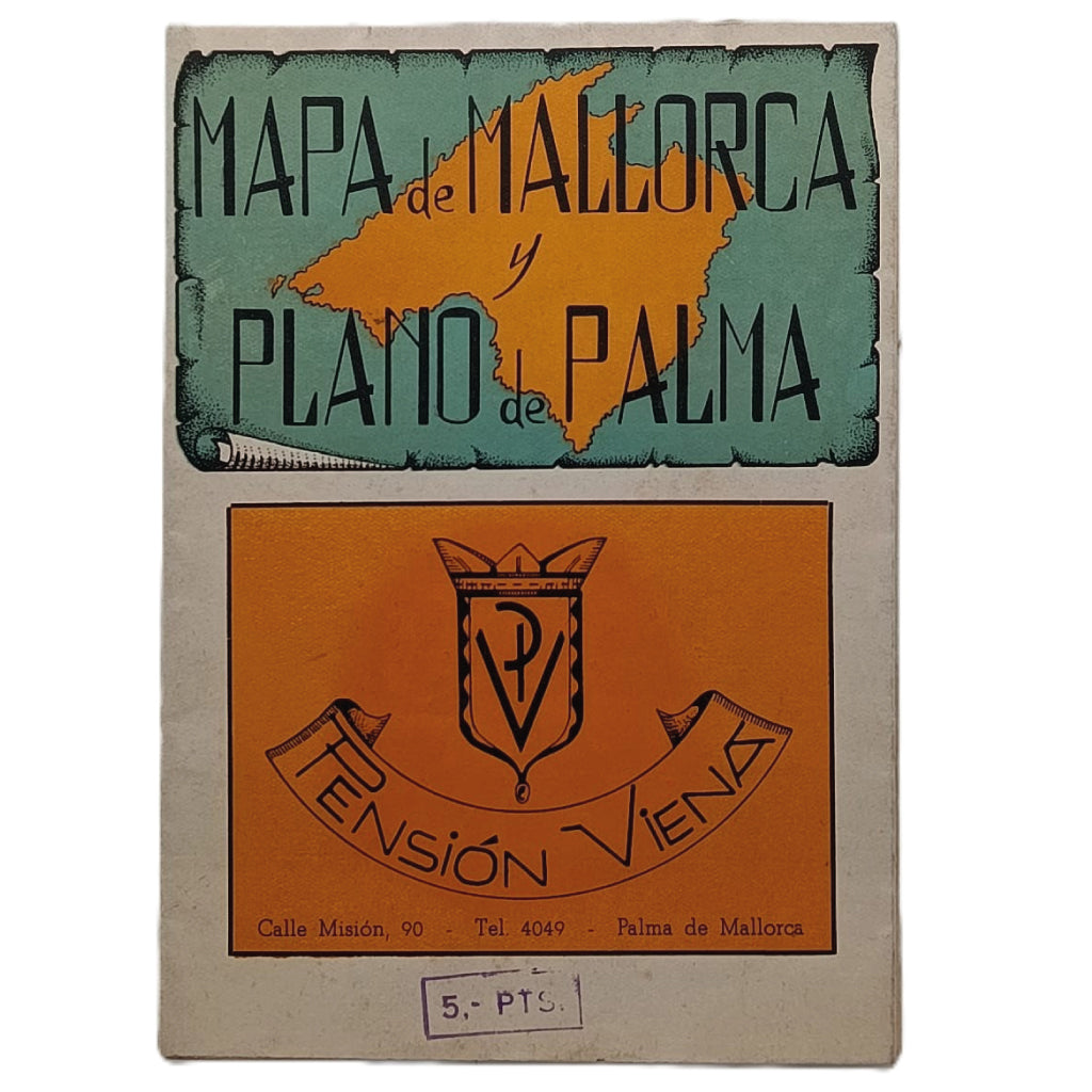 MAPA DE MALLORCA Y PLANO DE PALMA