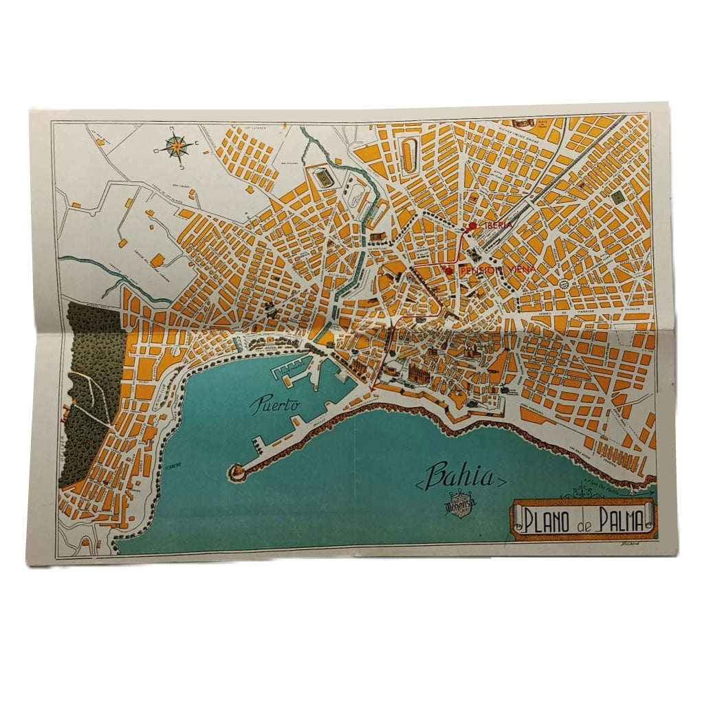 MAPA DE MALLORCA Y PLANO DE PALMA