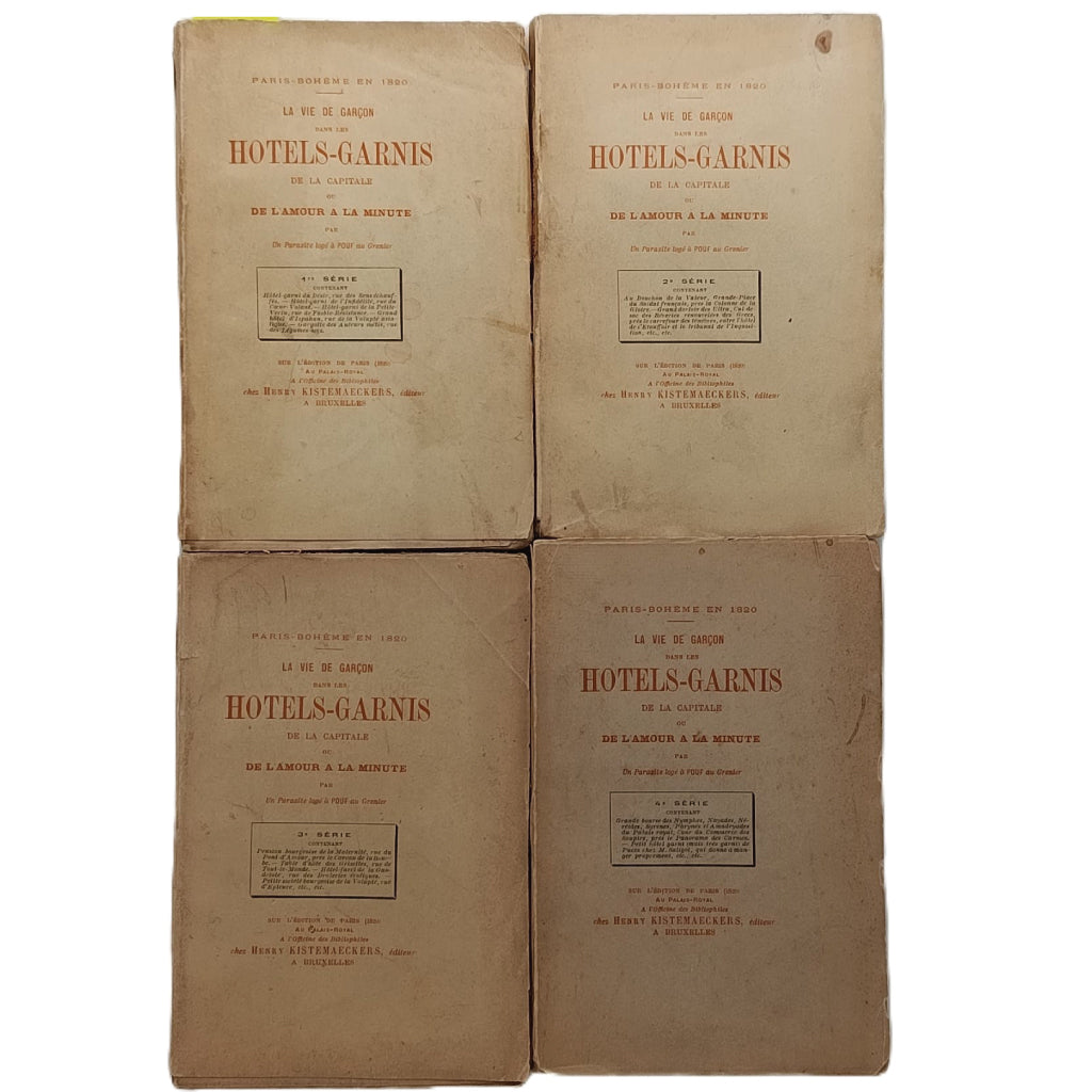 LA VIE DE GARÇON DANS LES HOTELS-GARNIS DE LA CAPITALE OU DE L'AMOUR A LA MINUTE. Un Parasite logé à POUF au Grenier