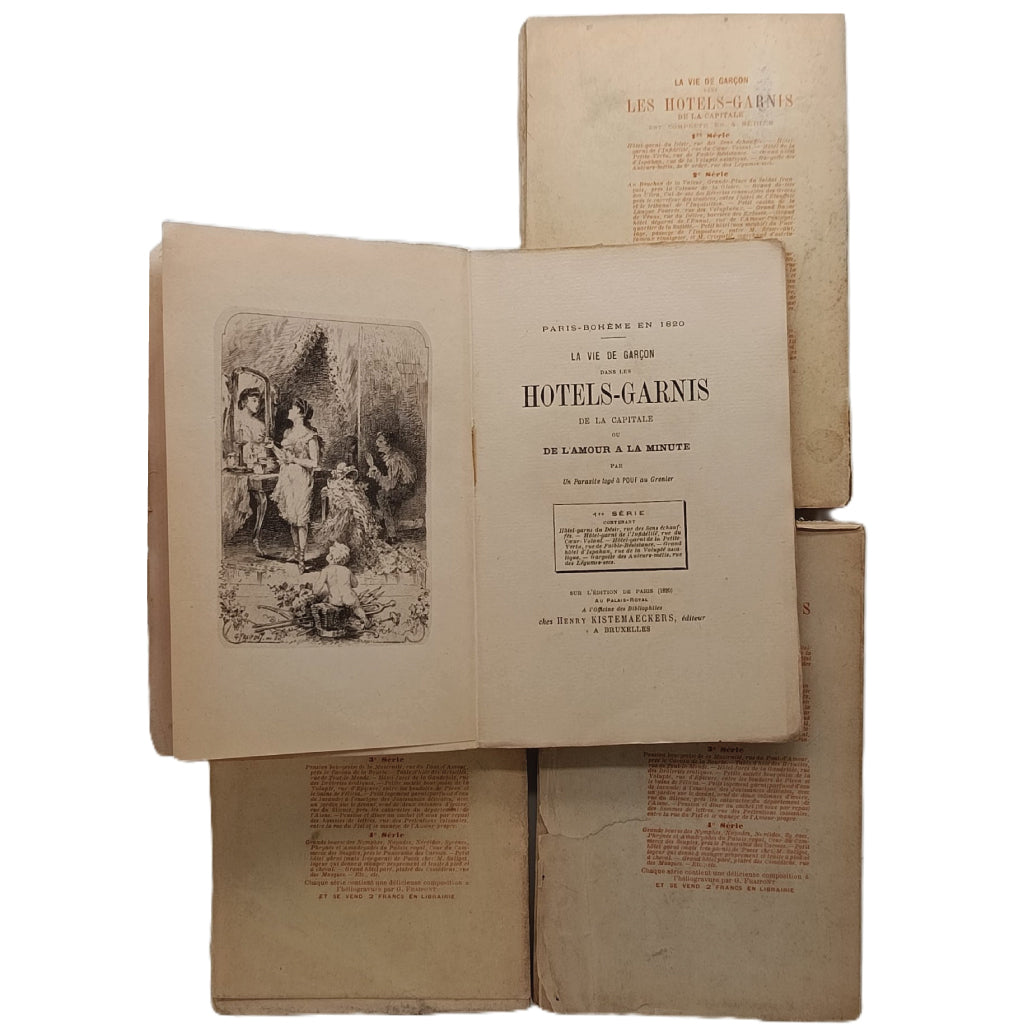 LA VIE DE GARÇON DANS LES HOTELS-GARNIS DE LA CAPITALE OU DE L'AMOUR A LA MINUTE. Un Parasite logé à POUF au Grenier