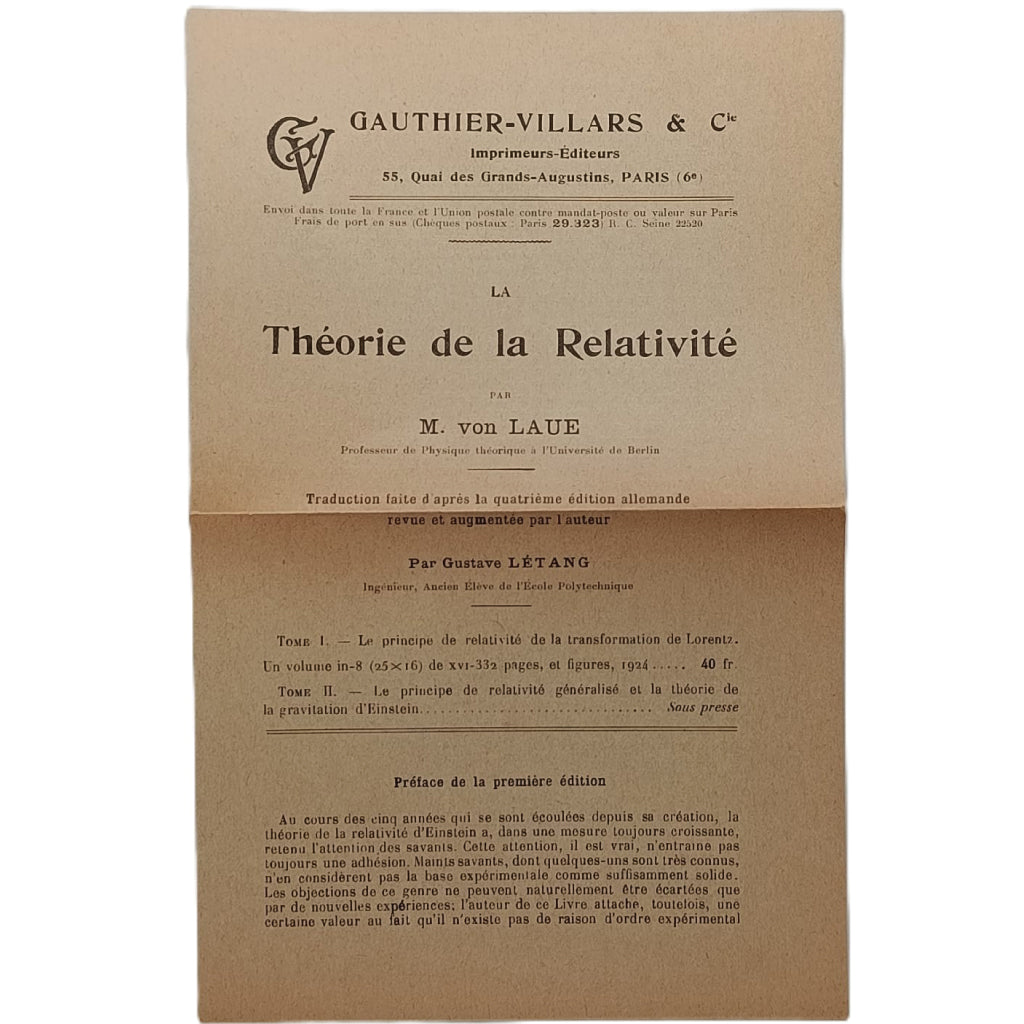 SUR L'ELECTRODYNAMIQUE DES CORPS EN MOUVEMENT. Einstein, Albert