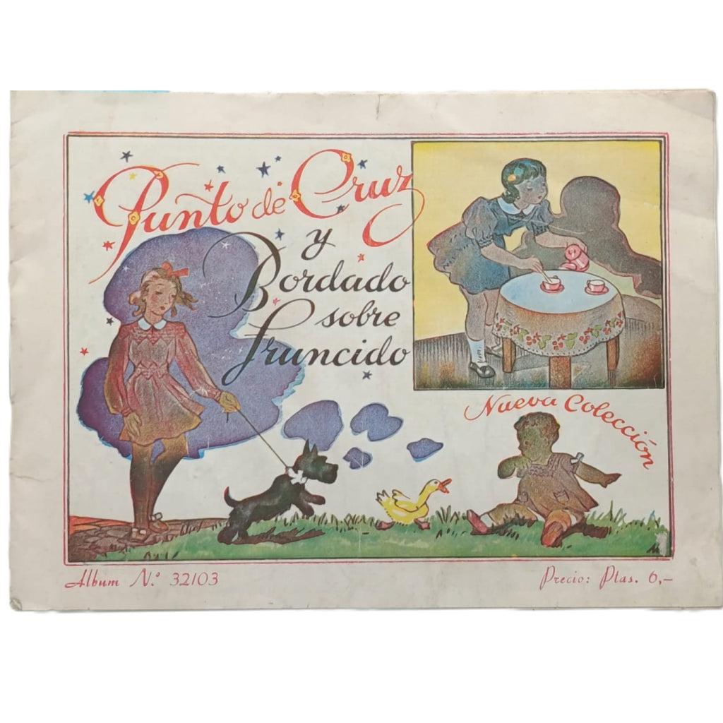 PUNTO DE CRUZ Y BORDADO SOBRE FRUNCIDO. Album Nº 321103