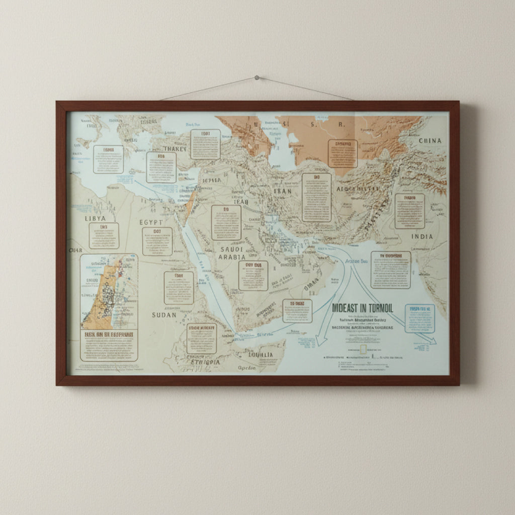 NATIONAL GEOGRAPHIC: MIDEAST IN TURMOIL. Art Division