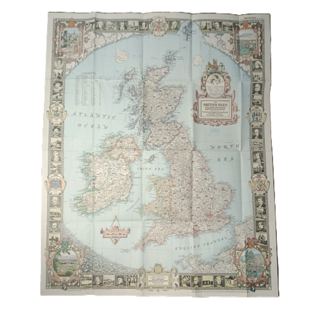 NATIONAL GEOGRAPHIC: THE BRITISH ISLES. The Map Division