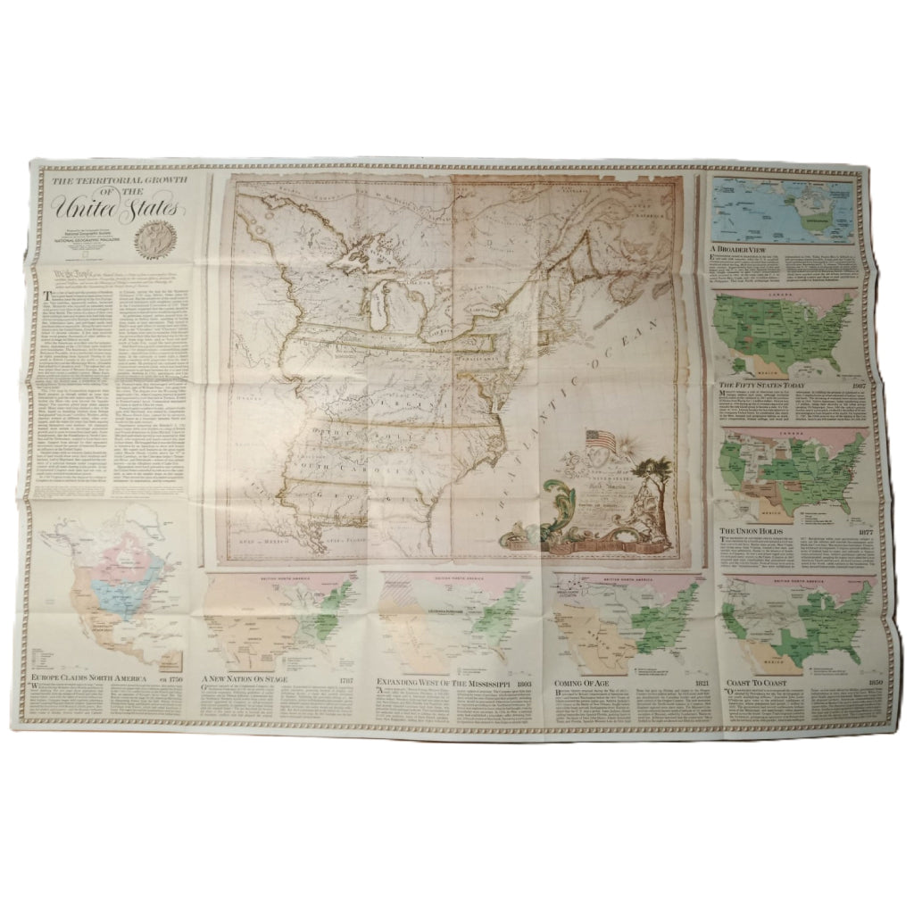 NATIONAL GEOGRAPHIC: THE TERRITORIAL GROWTH OF THE UNITED STATES. Wilbur F. Garret Editor