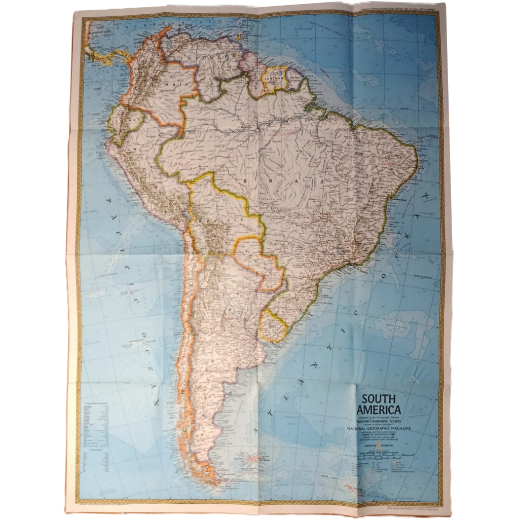 NATIONAL GEOGRAPHIC: SOUTH AMERICA. Gilbert M. Grosvenor, Editor