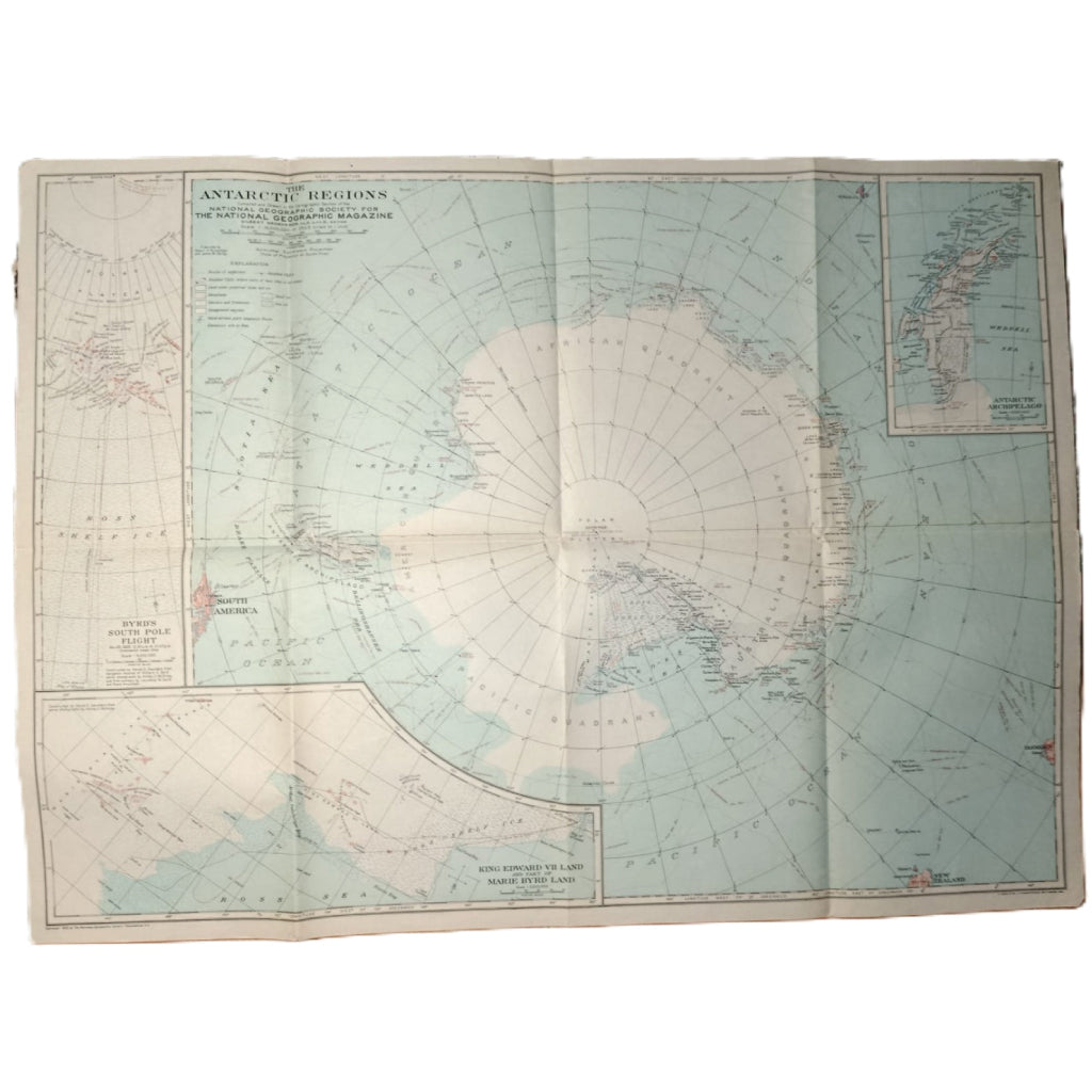 NATIONAL GEOGRAPHIC: THE ANTARTIC REGIONS. Gilbert Grosvenor Editor