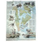 NATIONAL GEOGRAHIC: NORTH AMERICA IN THE AGE OF DINOSAURS & DAWN OF THE DELTA 74 MILLION YEARS AGO