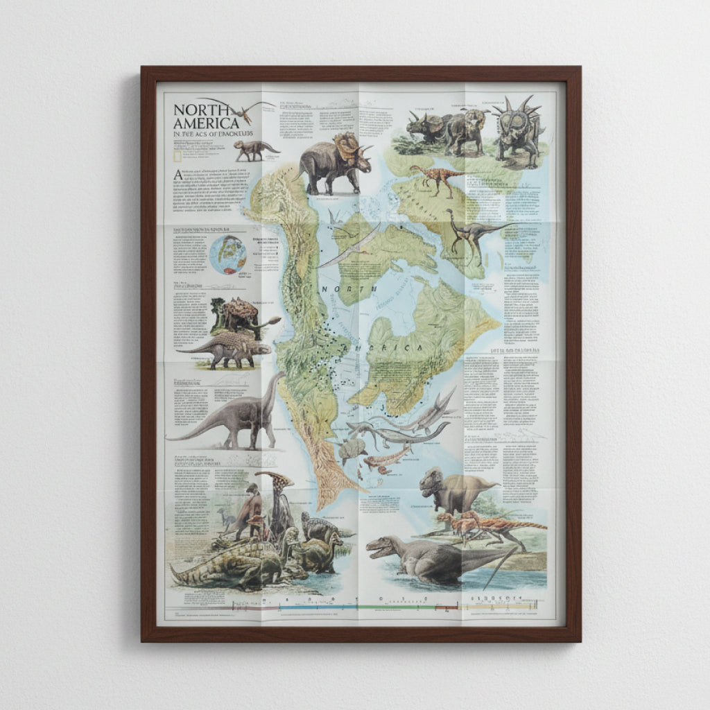NATIONAL GEOGRAHIC: NORTH AMERICA IN THE AGE OF DINOSAURS & DAWN OF THE DELTA 74 MILLION YEARS AGO