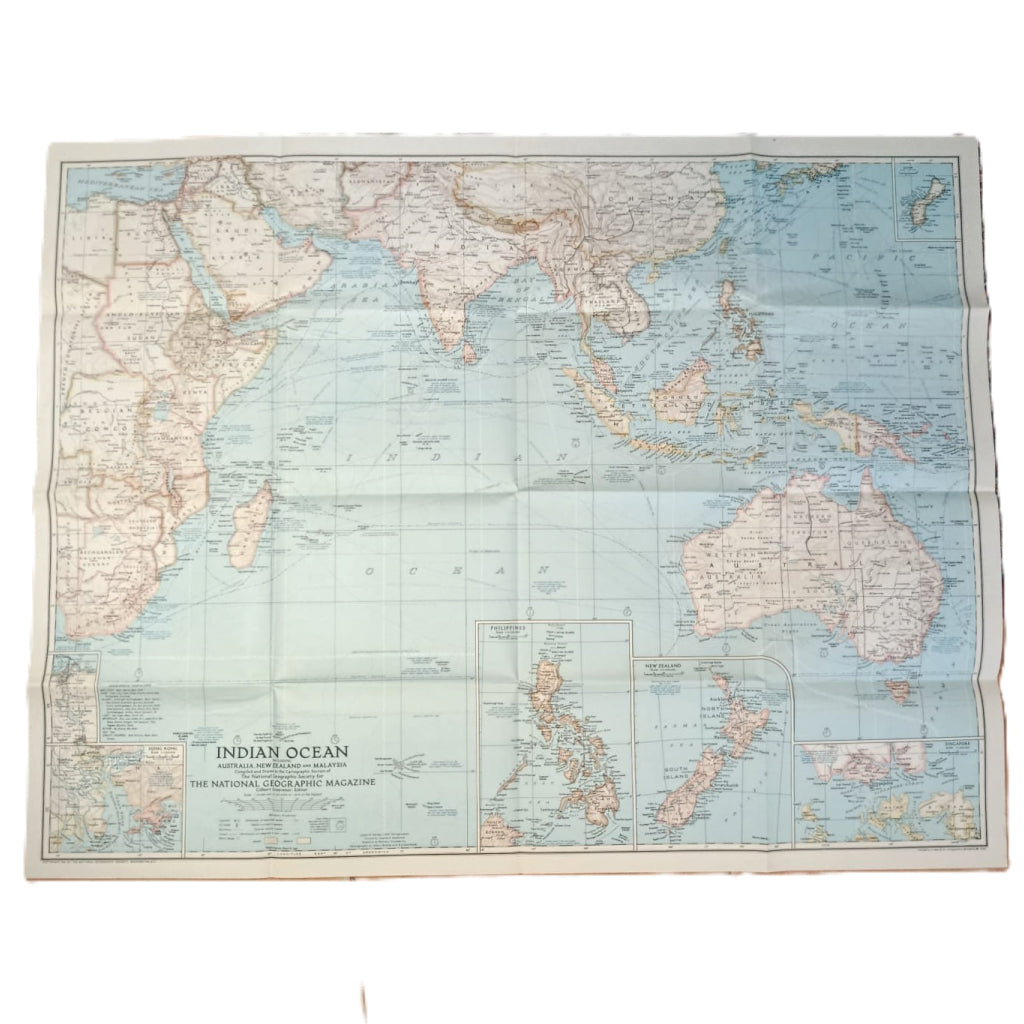 NATIONAL GEOGRAPHIC: INDIAN OCEAN INCLUDING AUSTRALIA, NEW ZEALAND AND MALAYSIA