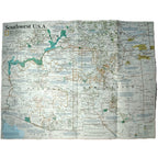 1992 SOUTHWEST U.S.A. Map - National Geographic - Arizona, Utah, New Mexico - Large 51x40cm - High Grade