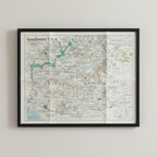 1992 SOUTHWEST U.S.A. Map - National Geographic - Arizona, Utah, New Mexico - Large 51x40cm - High Grade