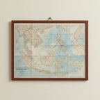 1968 SOUTHEAST ASIA Map - National Geographic - Vietnam War Era - Large 86x66cm - High Grade