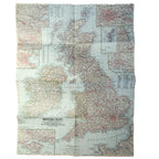 1958 BRITISH ISLES Map - National Geographic - Great Britain & Ireland - 48x61cm - High Grade