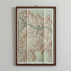 1978 THE HEART OF THE GRAND CANYON Map - National Geographic - Masterpiece by Tibor Tóth - 58x88cm - High Grade