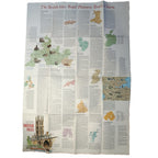 1974 A TRAVELER'S MAP OF THE BRITISH ISLES - National Geographic - Historical & Cultural Heritage