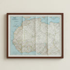 1966 NORTHWESTERN AFRICA Map - National Geographic - Sáhara Español, Ifni & Magreb - 64x48cm - High Grade