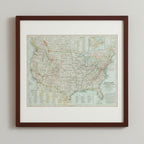 1958 NATIONAL PARKS of the USA & CANADA Map - National Geographic - Heritage Edition - 63x48cm - High Grade