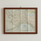 1959 STATE OF ALASKA Map - National Geographic - The 49th State / Año de Fundación - 62x48cm