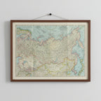1967 EASTERN SOVIET UNION Map - National Geographic - Cold War Era / Siberia & Far East - 63x48cm