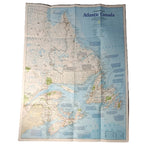 1993 ATLANTIC CANADA Map - National Geographic - The Making of Canada Series - 51x68cm - High Grade
