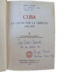 CUBA: LA LUCHA POR LA LIBERTAD (3 TOMOS). Thomas, Hugh (Dedicado)