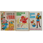 LOTE 3 LIBROS ”CUENTOS DE GRIMM” - ILUSTRACIONES MARÍA PASCUAL - PARA RESTAURACIÓN O LÁMINAS