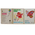 LOTE 3 LIBROS ”CUENTOS DE GRIMM” - ILUSTRACIONES MARÍA PASCUAL - PARA RESTAURACIÓN O LÁMINAS