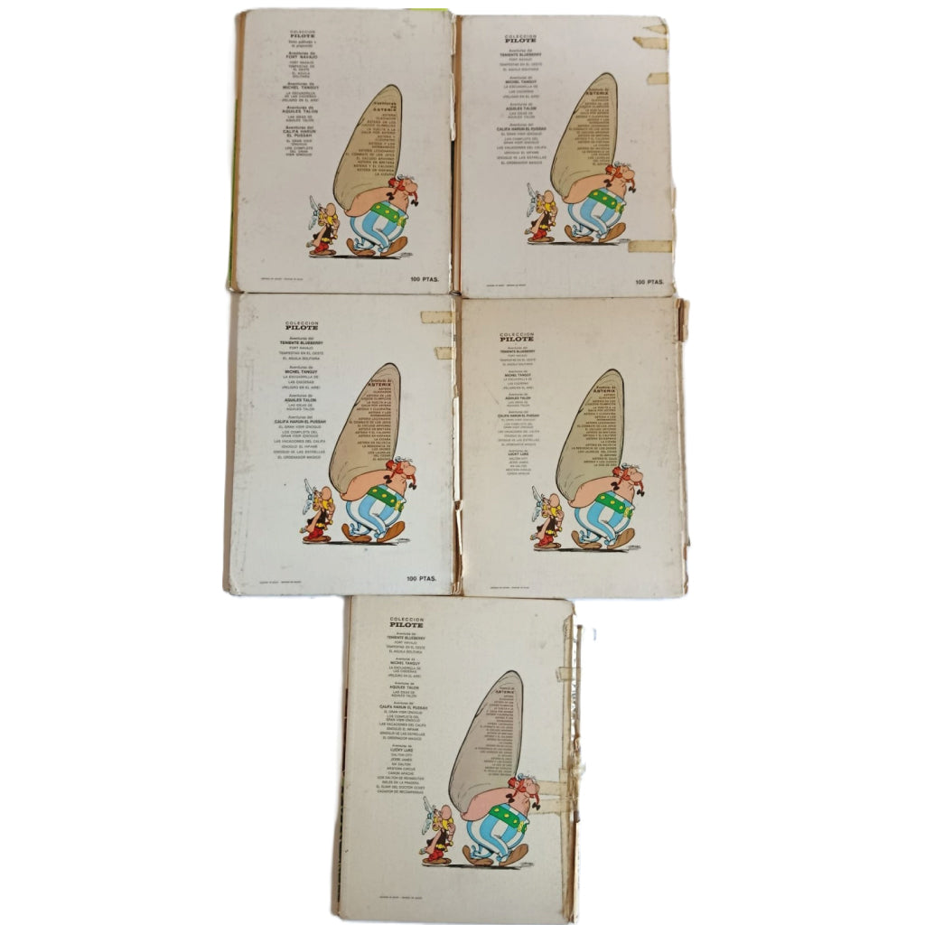 5 CÓMICS ASTÉRIX: Astérix el Galo/ La Gran Travesía/ Astérix y el Caldero/ El Adivino/ La Cizaña