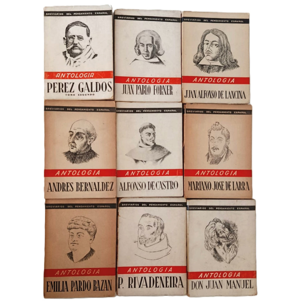 LOTE 27 VOLÚMENES "BREVIARIOS DEL PENSAMIENTO ESPAÑOL" (AÑOS 40/50)
